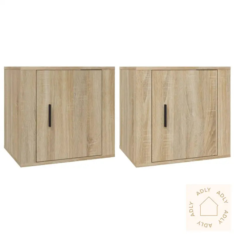 Nattbord 2 Stk Sonoma Eik 50X39X47 Cm
