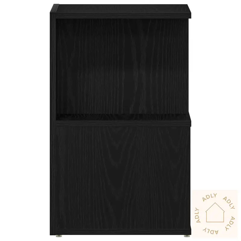 Nattbord Svart Eik 35X35X55 Cm Konstruert Tre