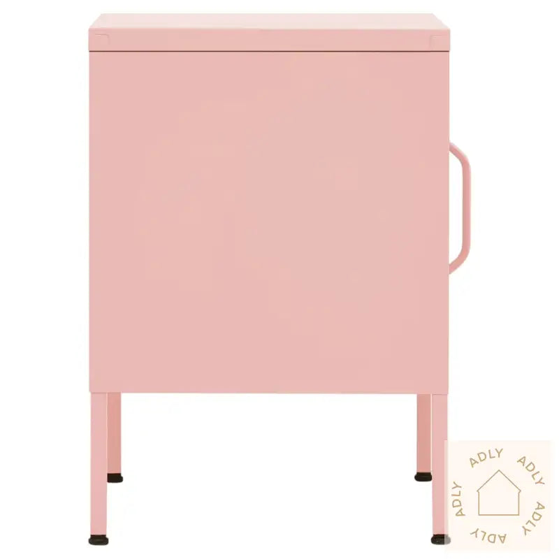 Nattbord Rosa 35X35X51 Cm Stål