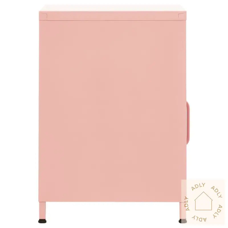 Nattbord Rosa 35X35X51 Cm Stål