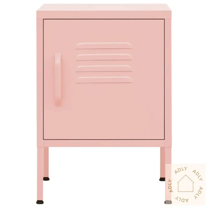 Nattbord 2 Stk Rosa 35X35X51 Cm Stål