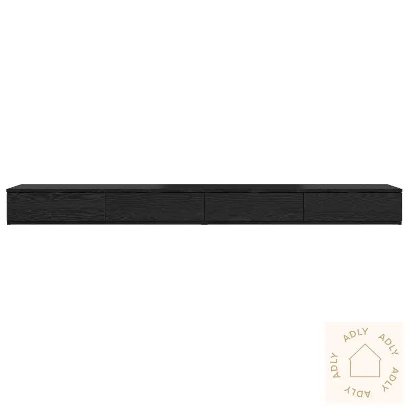 Sengeskuffer Sort 180X36,5X16,5 Cm Laget Av Tre