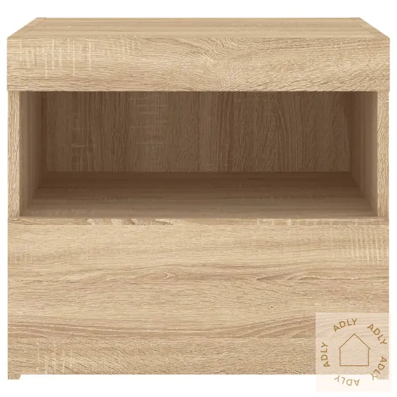 Nattbord Med Led Sonoma Eik 50X40X45 Cm