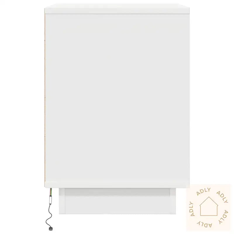 Nattskap Med Led-Lys 2 Stk Hvit 38X34X50 Cm