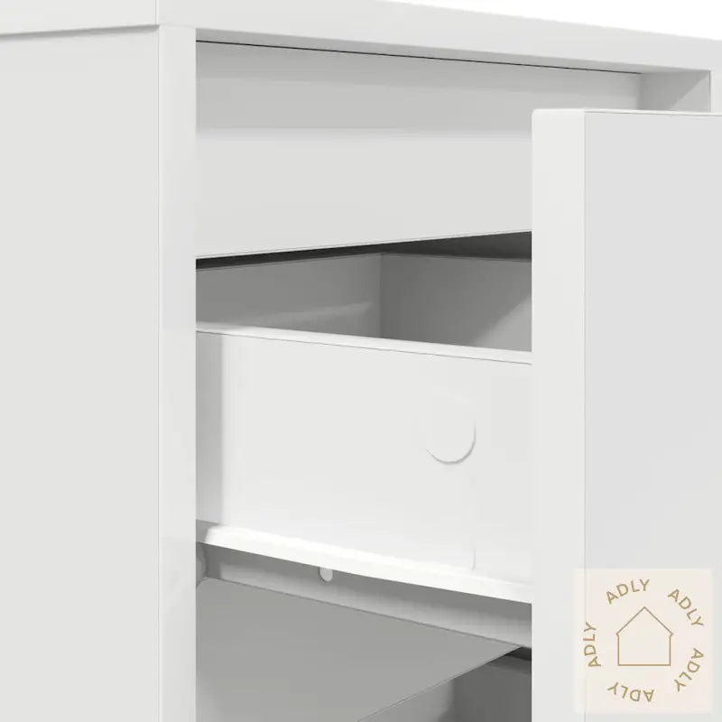 Nattskap Med Led-Lys 2 Stk Hvit 38X34X50 Cm