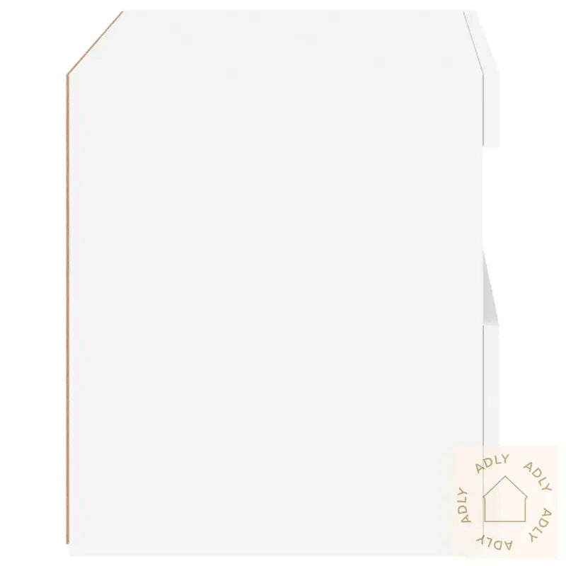 Nattbord Med Led 2 Stk Hvit 50X40X45 Cm