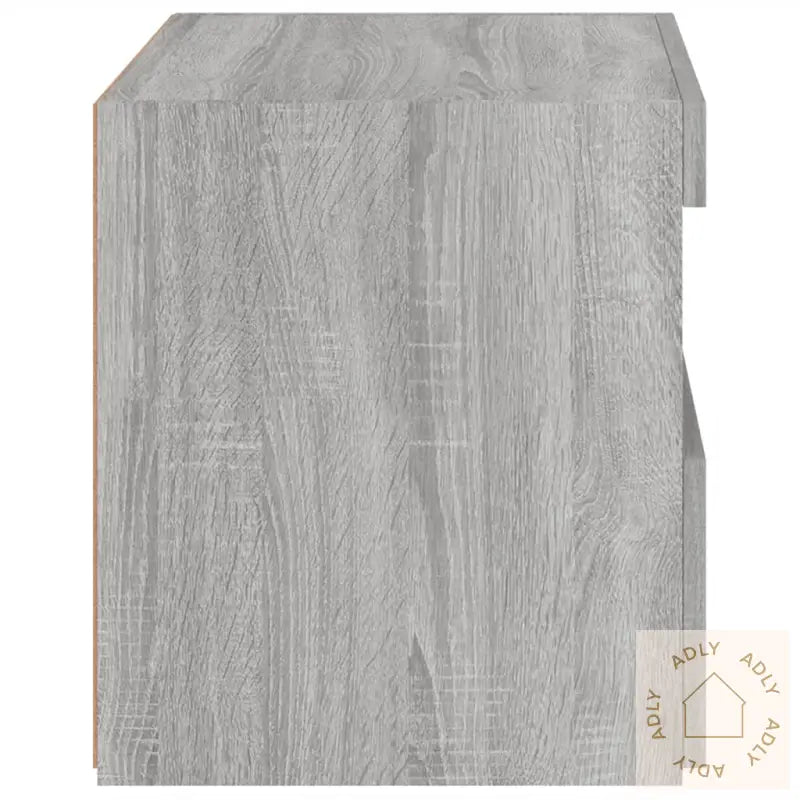 Nattbord Med Led Grå Sonoma 50X40X45 Cm