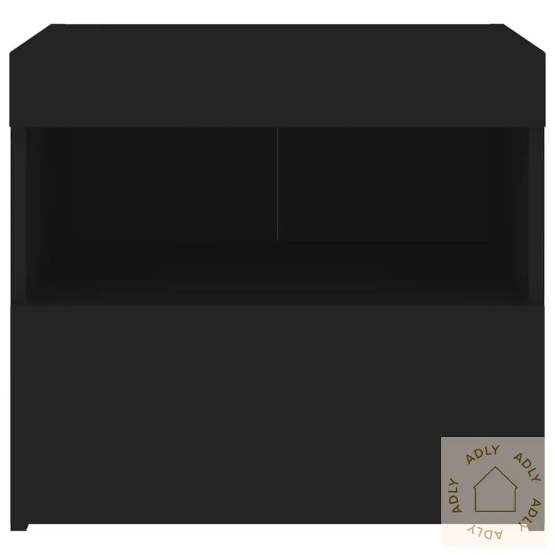 Nattbord Med Led Svart 50X40X45 Cm