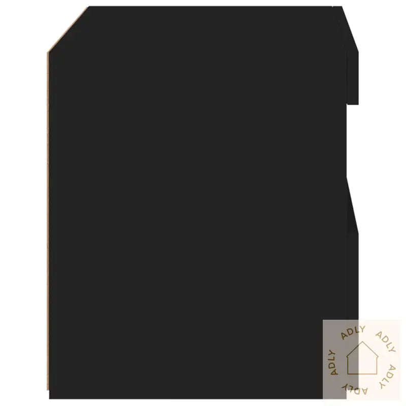 Nattbord Med Led Svart 50X40X45 Cm