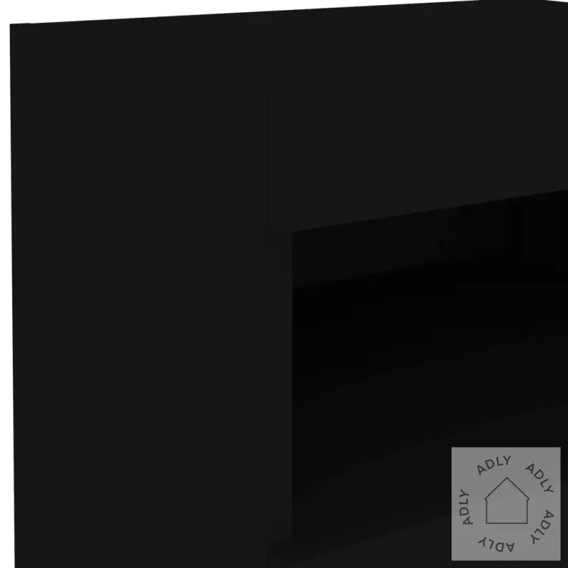 Nattbord Med Led Svart 50X40X45 Cm