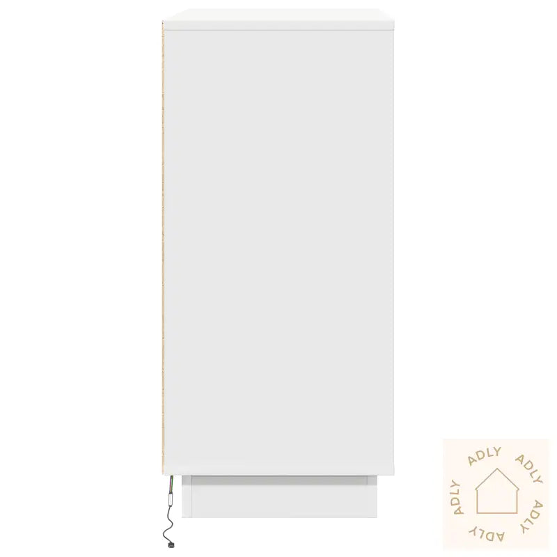Led Sideboard I Hvit - 71X34.5X75 Cm, Laget Av Konstruert Tre