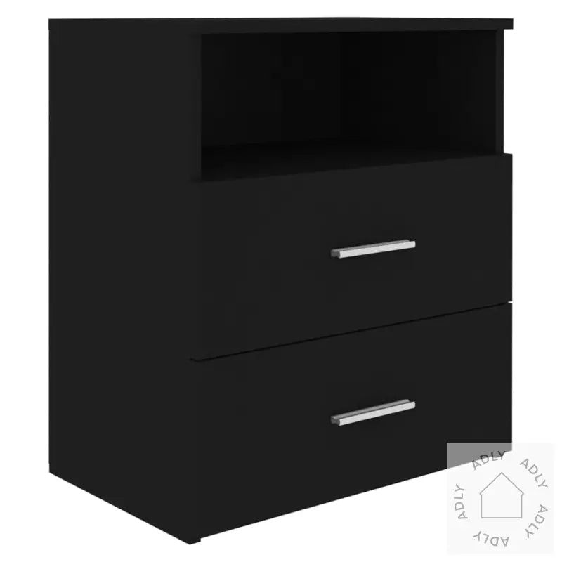 Nattbord 2 Stk Svart 50X32X60 Cm