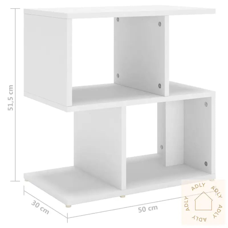 Nattbord Hvit 50X30X51,5 Cm Konstruert Tre