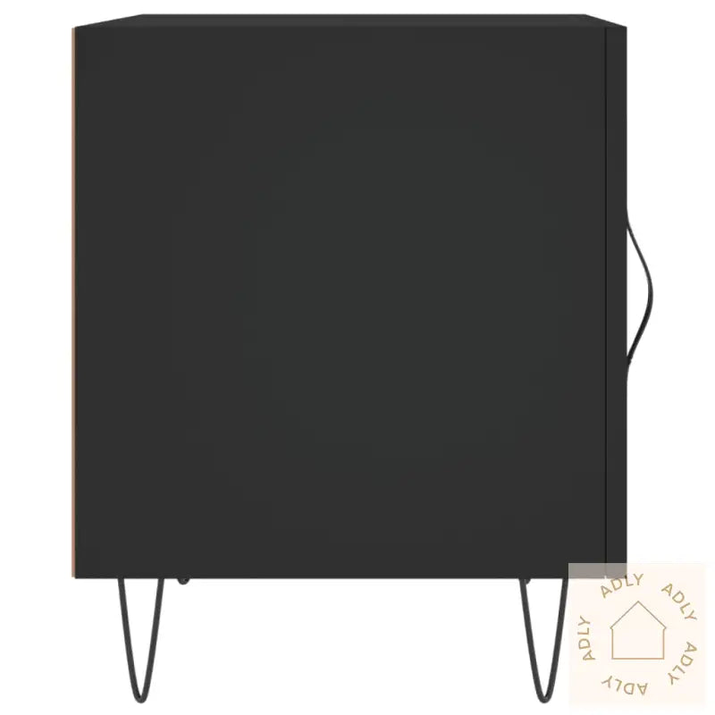 Nattbord Svart 40X40X50 Cm Konstruert Tre