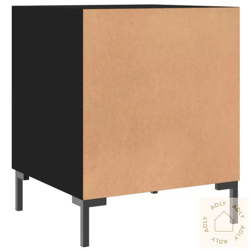 Nattbord Svart 40X40X50 Cm Konstruert Tre