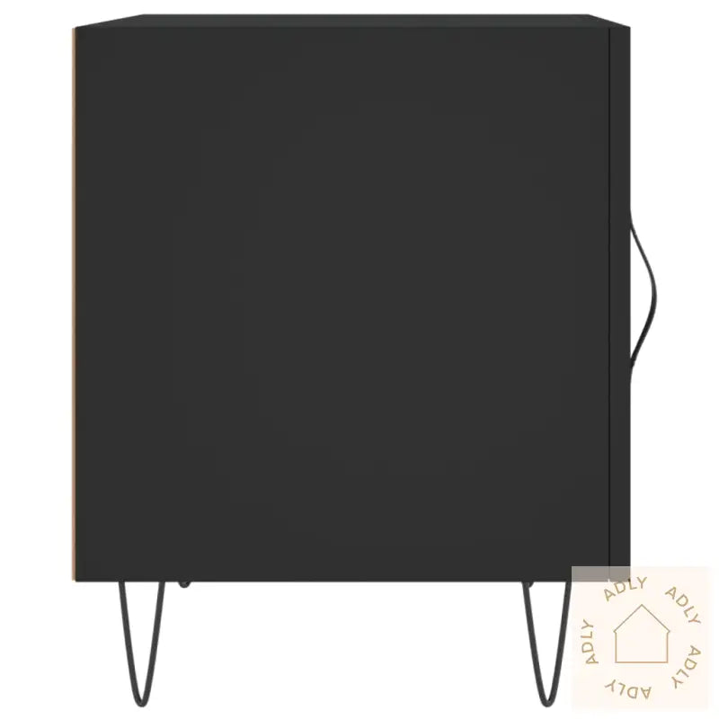 Nattbord 2 Stk Svart 40X40X50 Cm Konstruert Tre