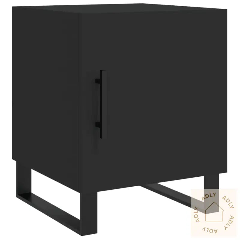 Nattbord 2 Stk Svart 40X40X50 Cm Konstruert Tre