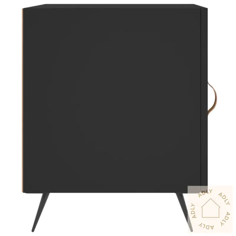 Nattbord 2 Stk Svart 40X40X50 Cm Konstruert Tre