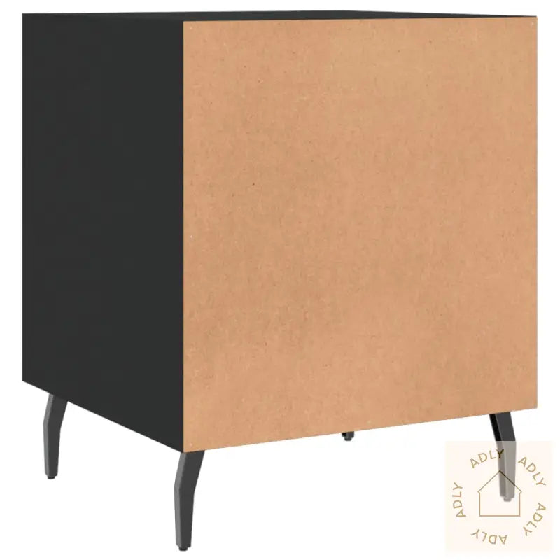 Nattbord Svart 40X40X50 Cm Konstruert Tre