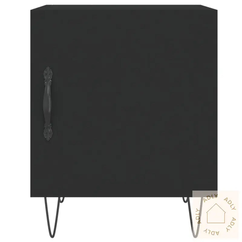 Nattbord 2 Stk Svart 40X40X50 Cm Konstruert Tre