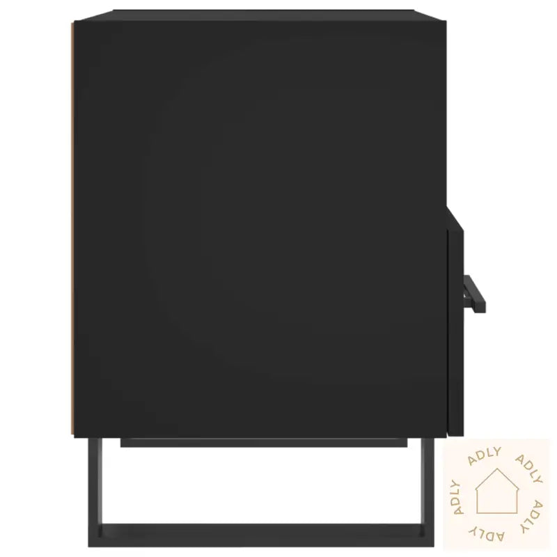 Nattbord 2 Stk Svart 40X35X47,5 Cm Konstruert Tre