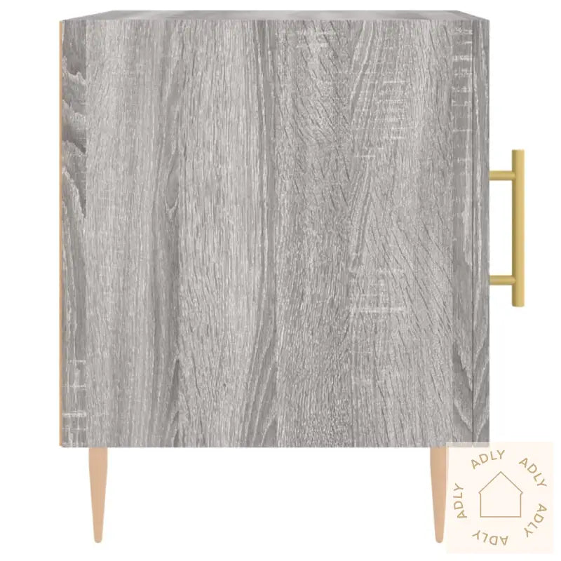 Nattbord 2 Stk Grå Sonoma 40X40X50 Cm Konstruert Tre