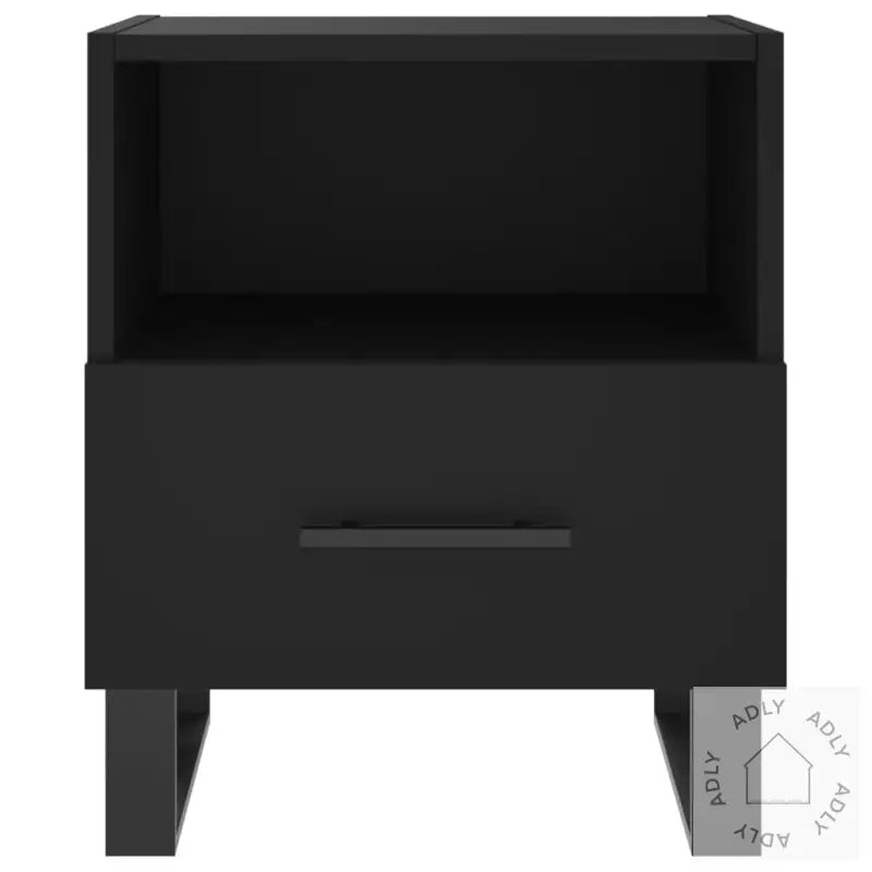 Nattbord 2 Stk Svart 40X35X47,5 Cm Konstruert Tre