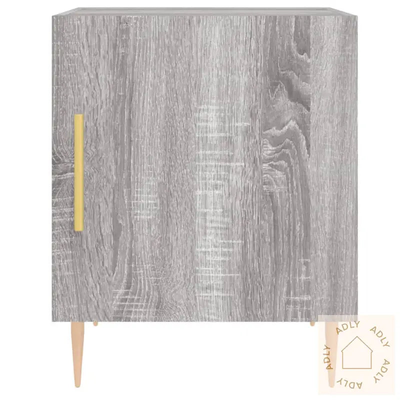 Nattbord 2 Stk Grå Sonoma 40X40X50 Cm Konstruert Tre