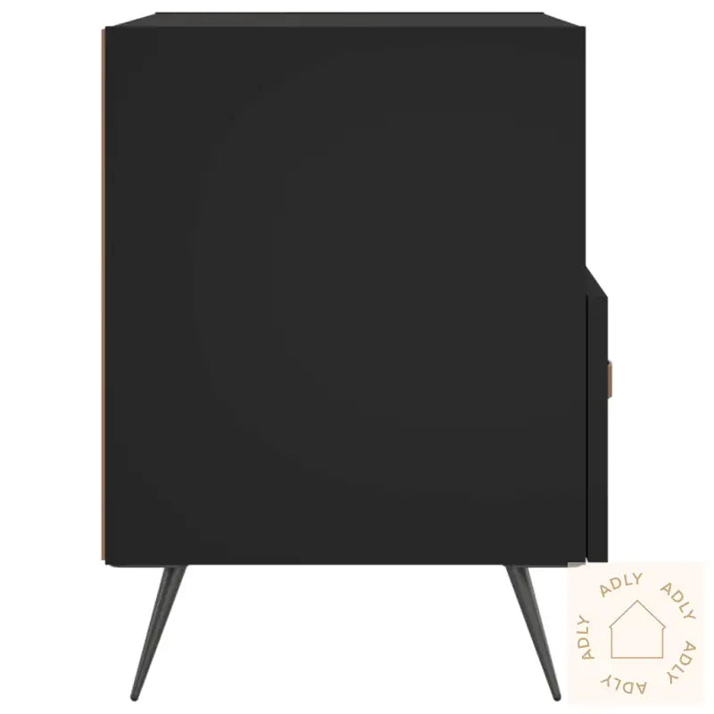 Nattbord 2 Stk Svart 40X35X47,5 Cm Konstruert Tre