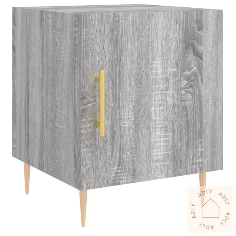 Nattbord 2 Stk Grå Sonoma 40X40X50 Cm Konstruert Tre