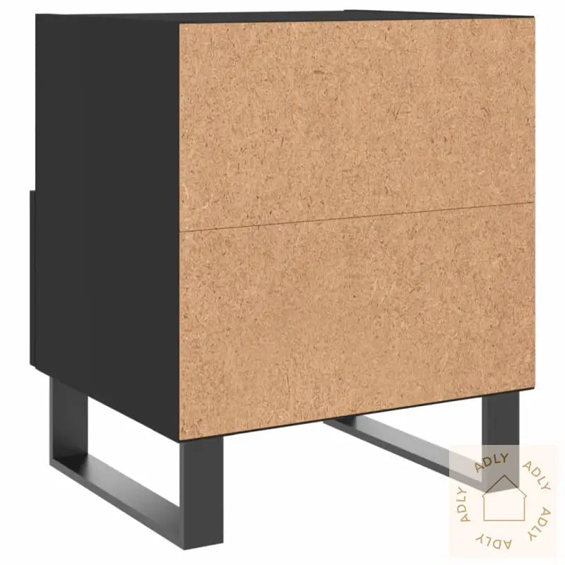 Nattbord 2 Stk Svart 40X35X47,5 Cm Konstruert Tre