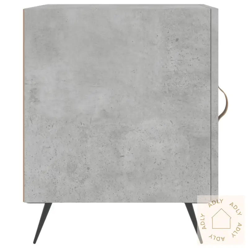 Nattbord 2 Stk Betonggrå 40X40X50 Cm Konstruert Tre