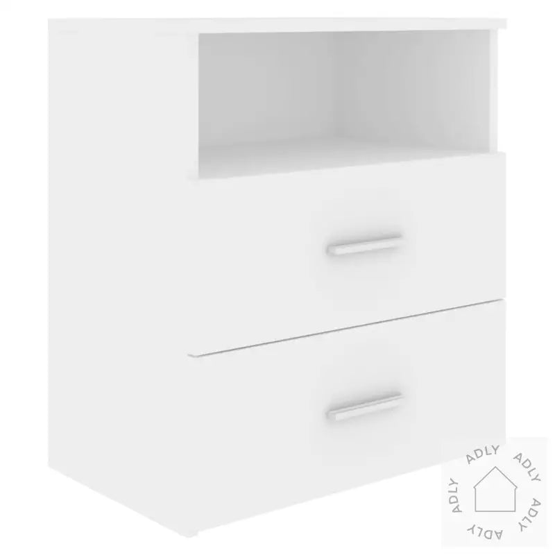 Nattbord 2 Stk Hvit 50X32X60 Cm