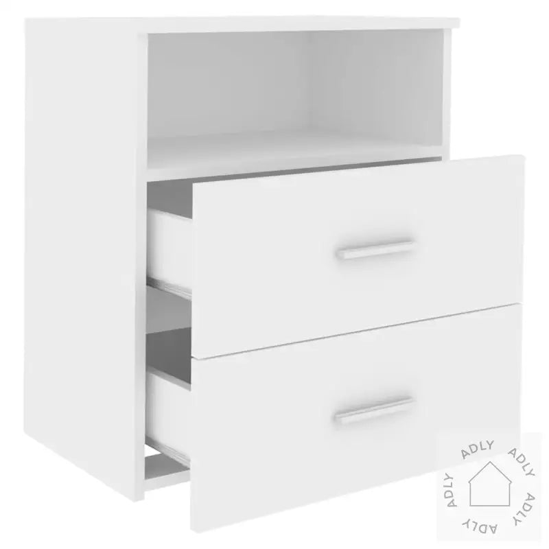 Nattbord Hvit 50X32X60 Cm