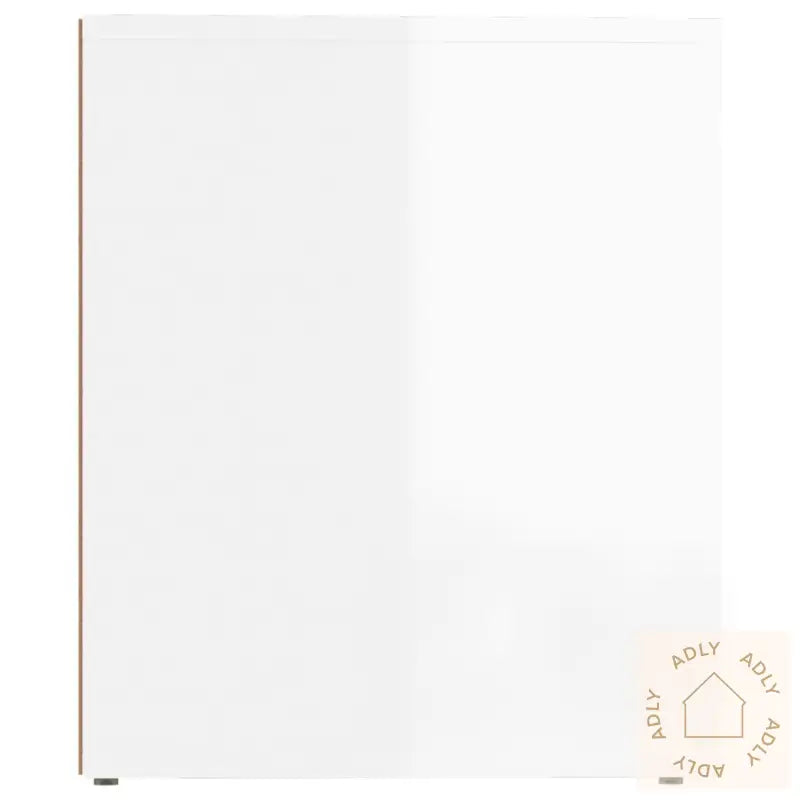 Nattbord 2 Stk Høyglans Hvit 50X39X47 Cm