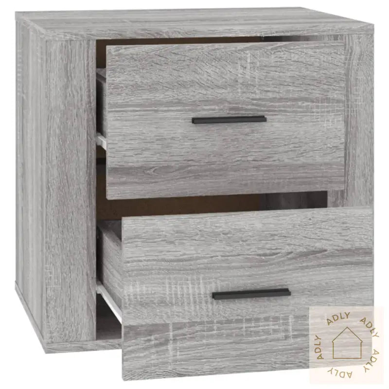 Nattbord Grå Sonoma 50X39X47 Cm