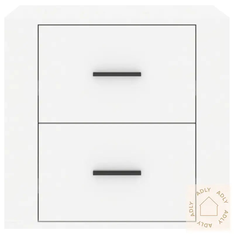 Nattbord Høyglans Hvit 50X39X47 Cm