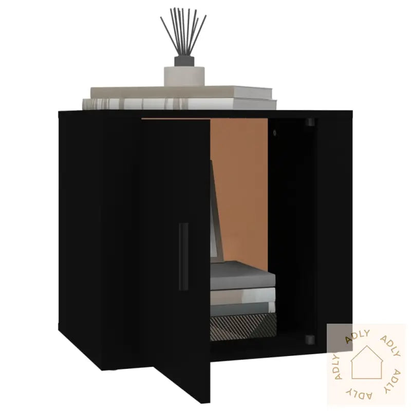 Nattbord Svart 50X39X47 Cm