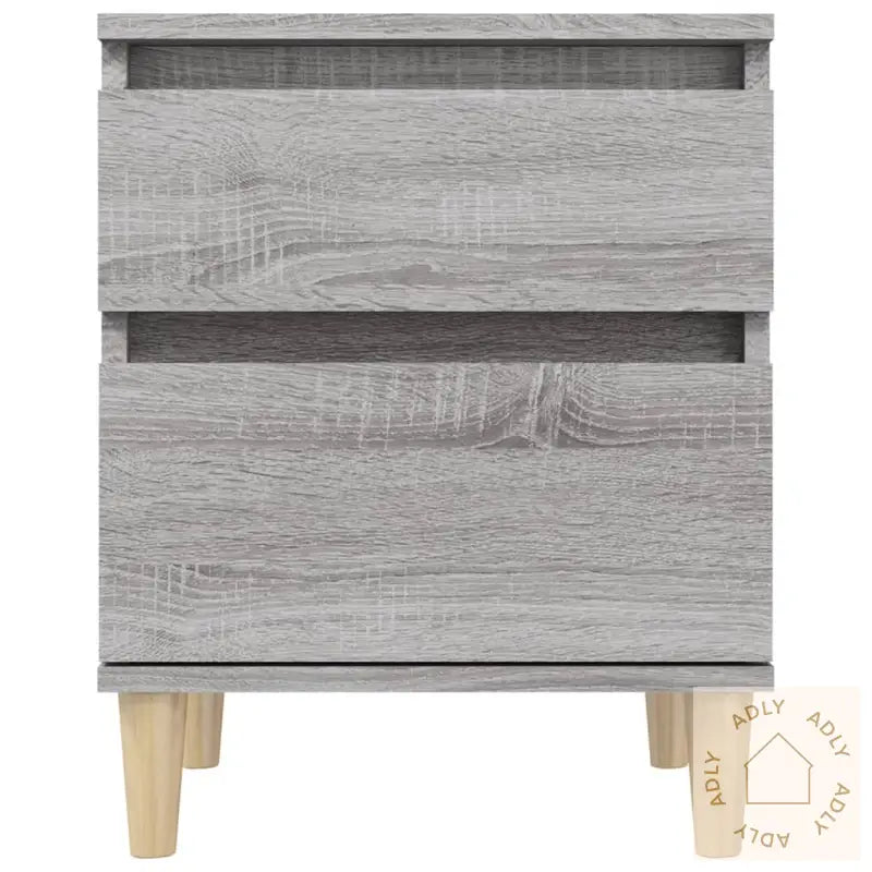 Nattbord 2 Stk Grå Sonoma 40X35X50 Cm