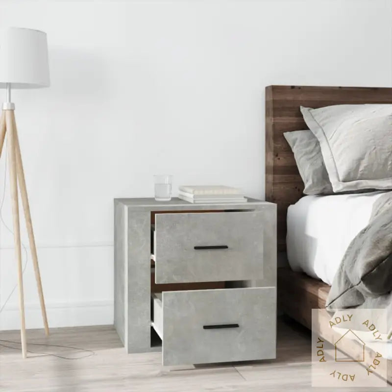 Nattbord Betonggrå 50X39X47 Cm