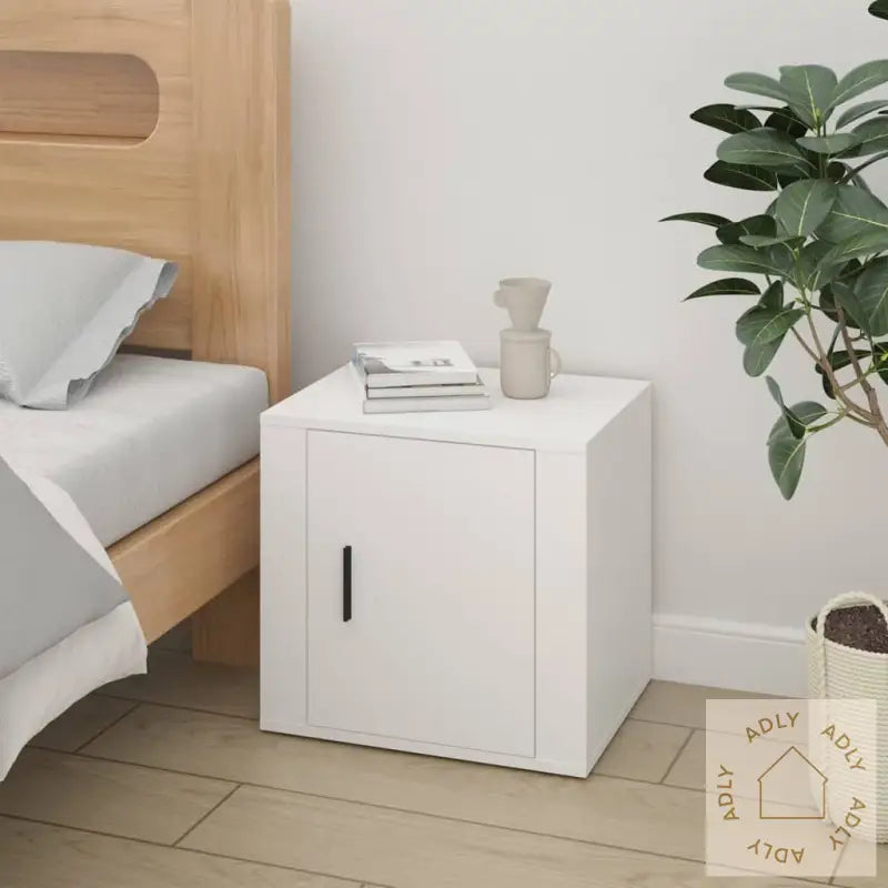Nattbord 2 Stk Hvit 50X39X47 Cm