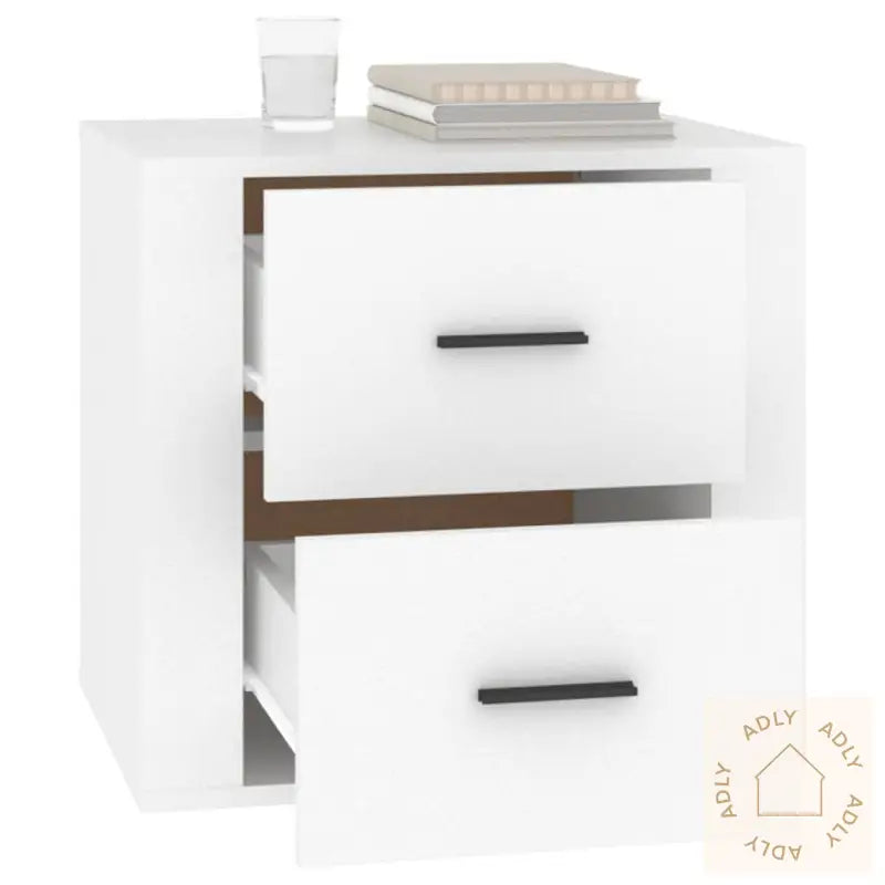 Nattbord Hvit 50X39X47 Cm