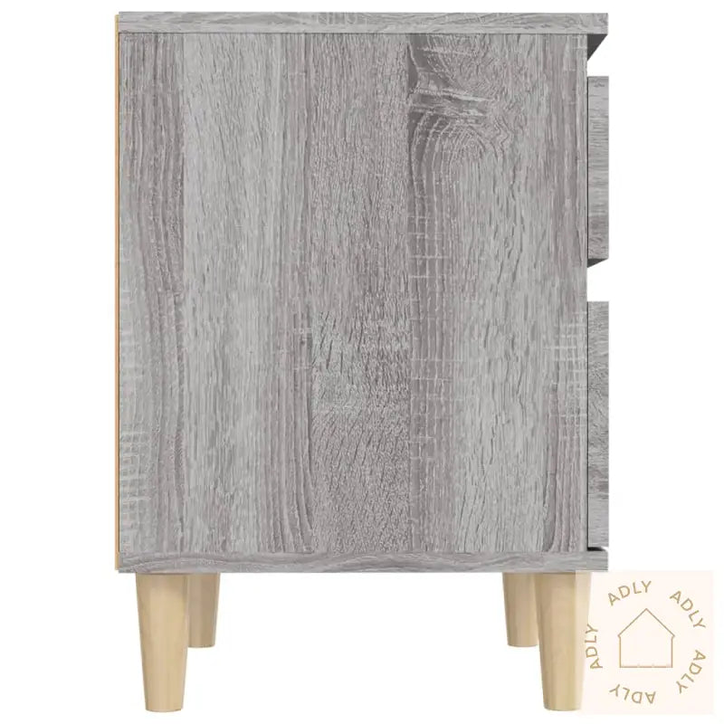 Nattbord 2 Stk Grå Sonoma 40X35X50 Cm