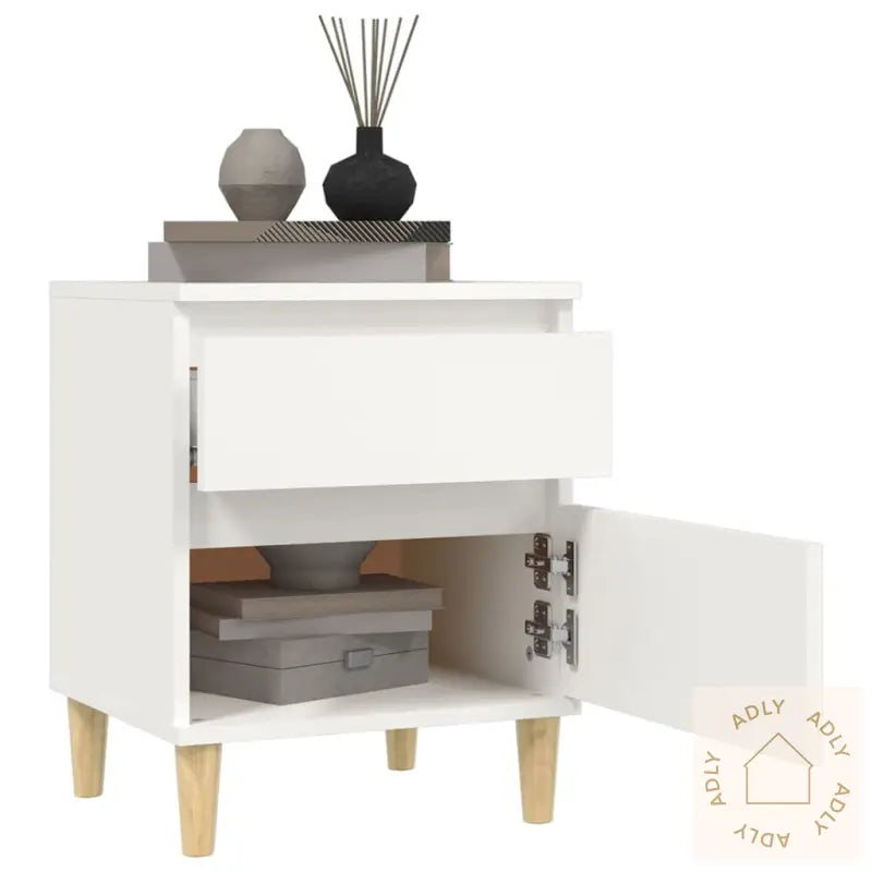 Nattbord 2 Stk Hvit 40X35X50
