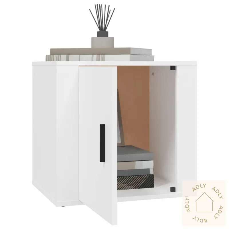 Nattbord 2 Stk Hvit 50X39X47 Cm