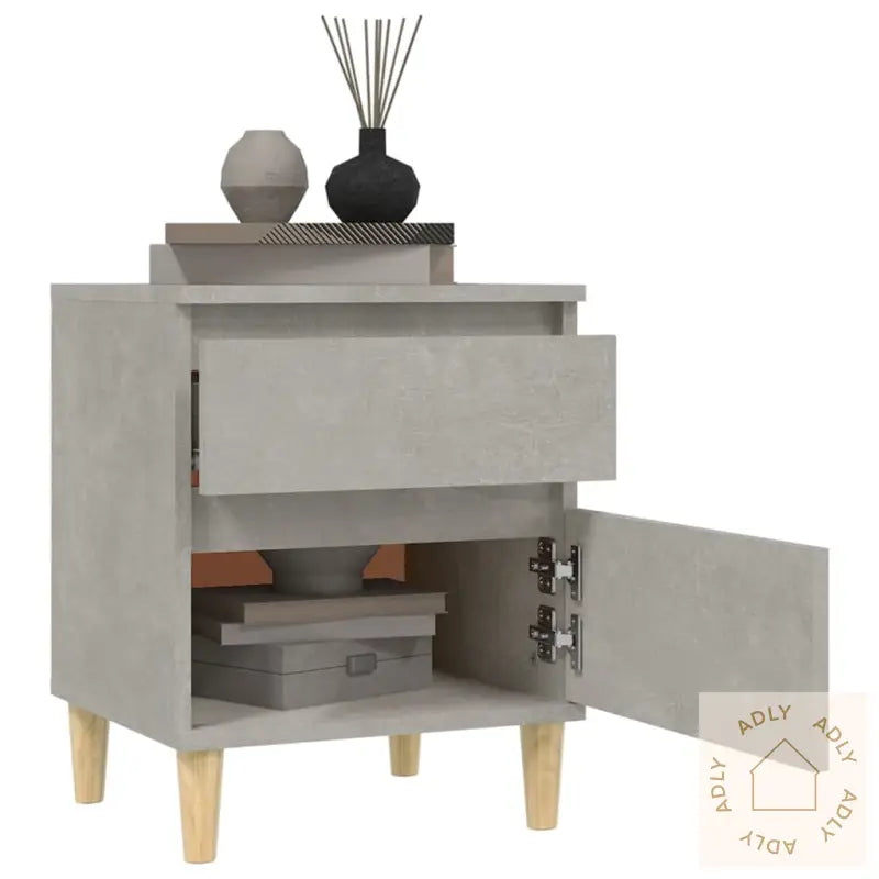 Nattbord Betonggrå 40X35X50 Cm