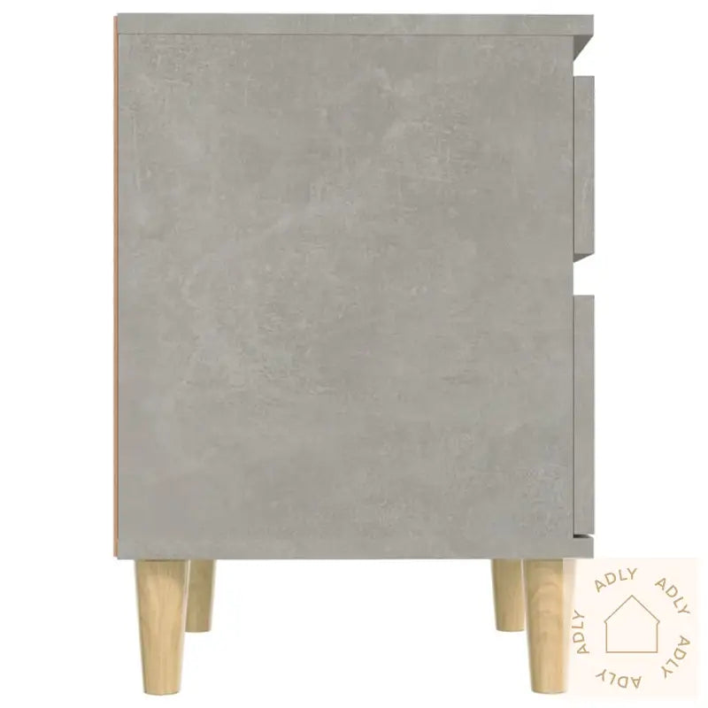 Nattbord 2 Stk Betonggrå 40X35X50 Cm