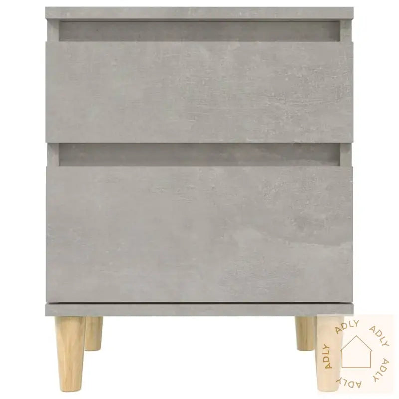 Nattbord 2 Stk Betonggrå 40X35X50 Cm
