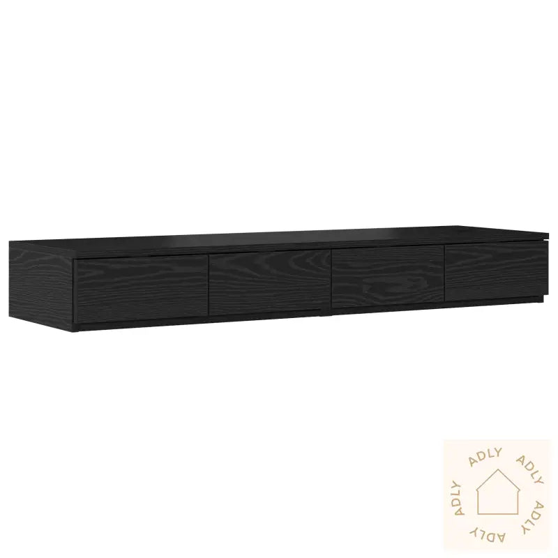 Nattbords Skuffer I Svart 120X36.5X16.5 Cm Konstruert Tre