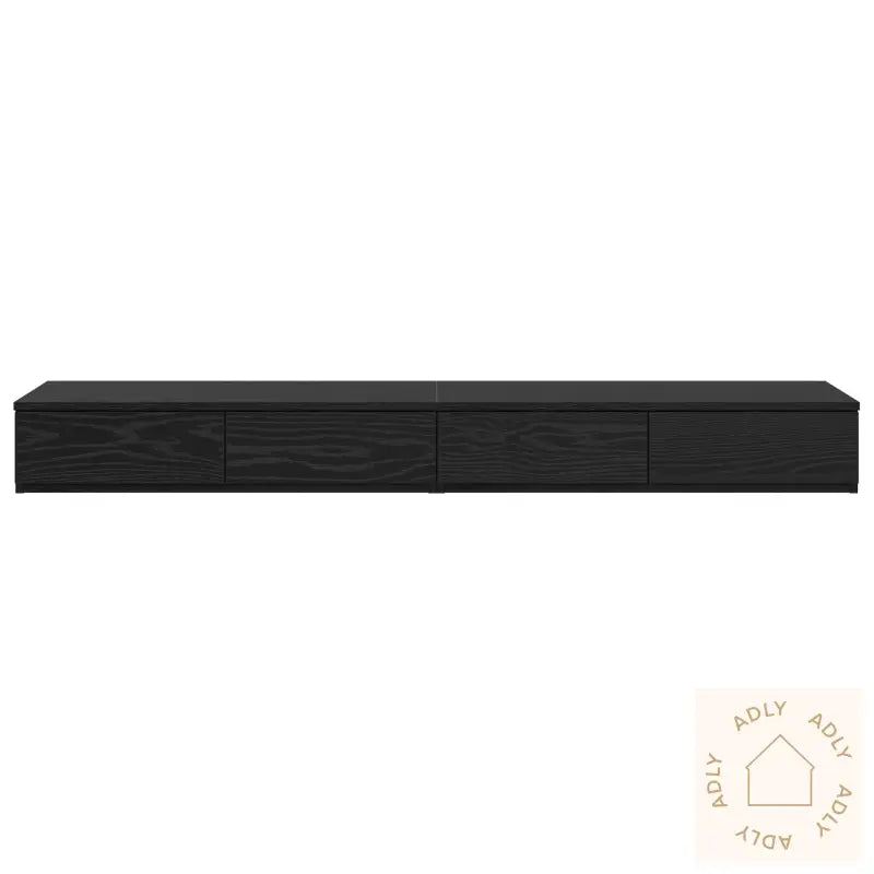 Sengeskuffer Svart Eik 150X36,5X16,5 Cm Ingeniørtre